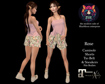 Short Set Rose LaraX ((ADD))