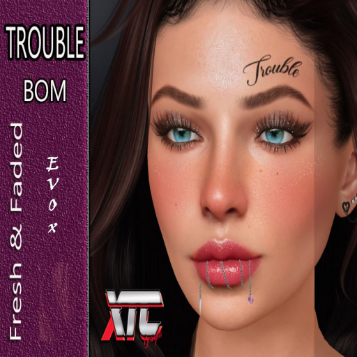 XTC Trouble BOM Eyebrow Tattoo