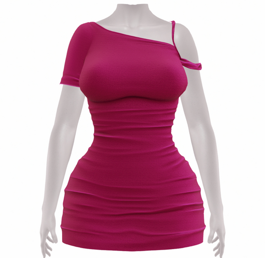 moxy - khy mini dress ( fuschia )