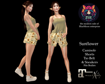 LaraX Sunflower Short Set ((ADD))