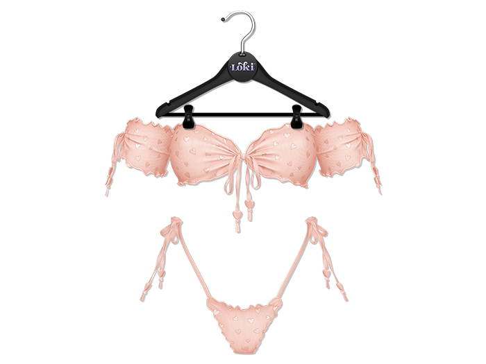 Loki - Charlie Ruffle Bikini - Cream