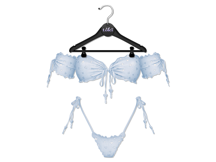 Loki - Charlie Ruffle Bikini - Sky
