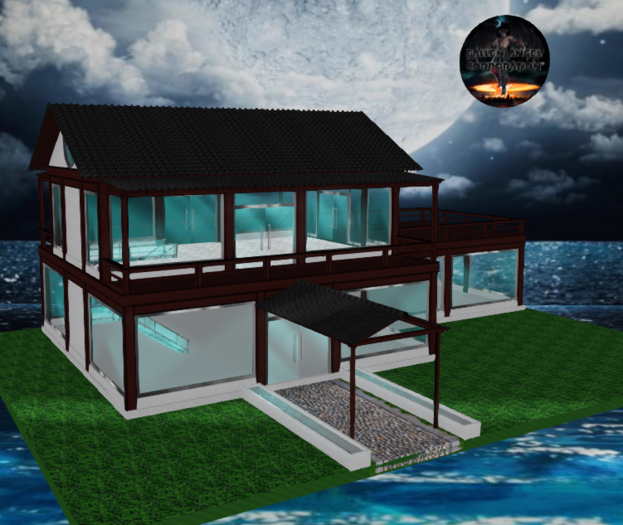 Shop House Mesh 75 Prims
