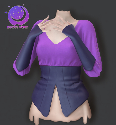 {Fantasy world}  Olivia  shirt - purple