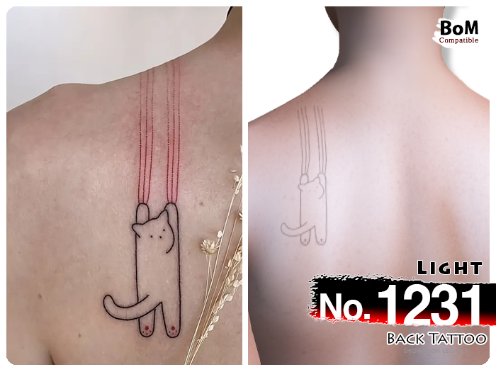 (Back Tattoo) No.1231 Light