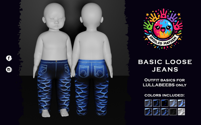 *SM*Infant Basics - Loose Jeans Denim