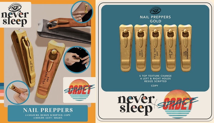 Never Sleep x Space Cadet // Nail Preppers // Gold