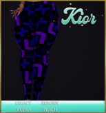 -K- Tymo Pants- Purple Abstract