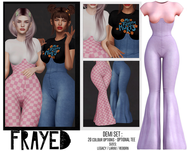 Frayed - Demi - Lilac