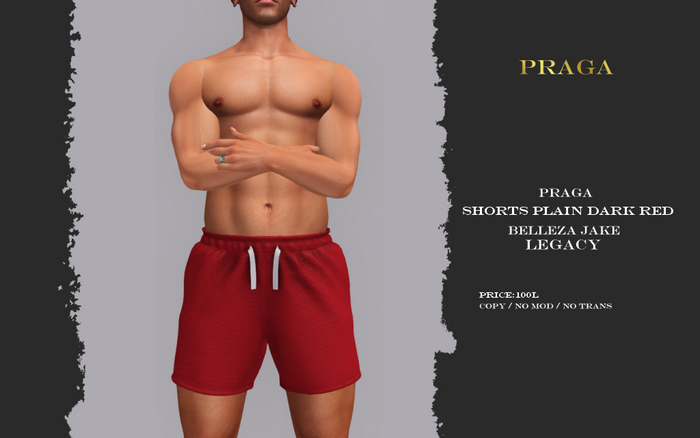 Praga Shorts - Dark red