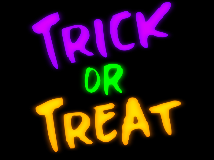 ~VV~ Trick Or Treat Sign