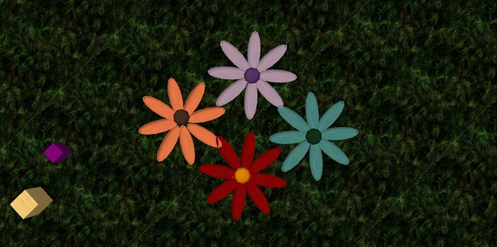 ALOST FREE! Whimsy's Four Floating Daisys