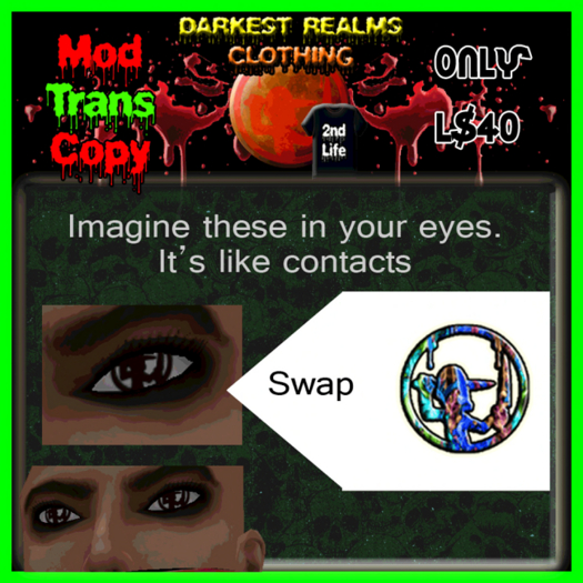 DRC - Eyes - Butcherman with Funky Tye Dye (Body Parts)