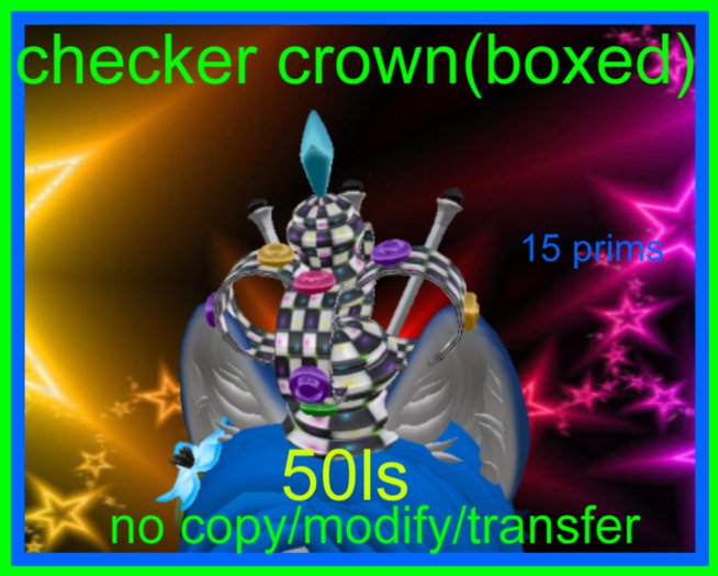 Checker diamond crown(boxed)