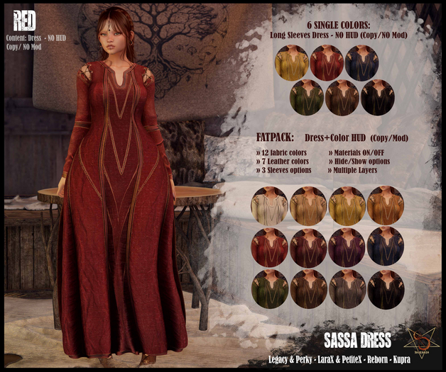 //RKS// Dress Sassa - Red
