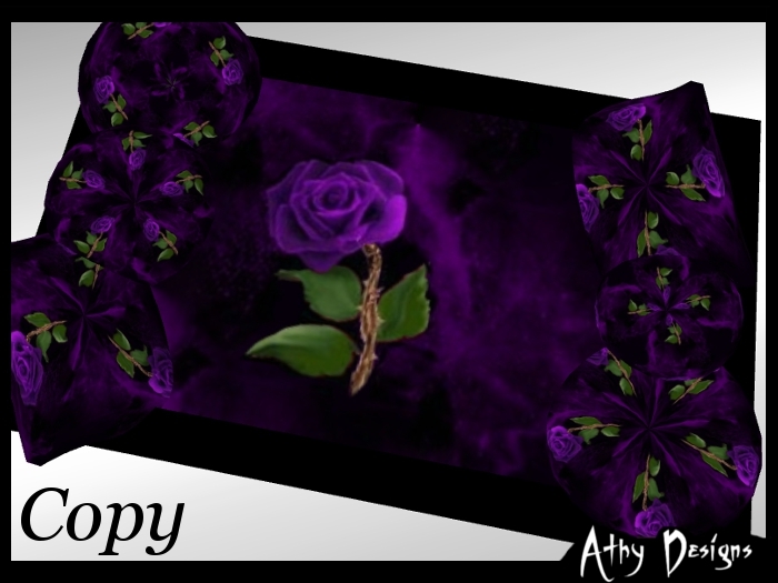 Purple Rose Dreams Cuddle Rug