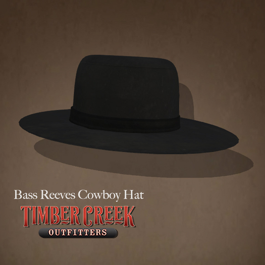 [Timber Creek] Bass Reeves Cowboy Hat-Black