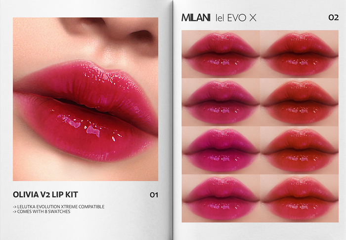 MILANI - "OLIVIA V2" LIP KIT / DEMO