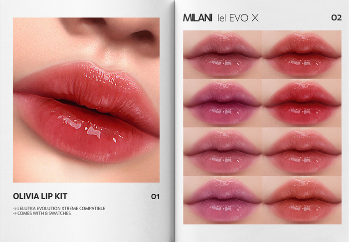 MILANI - "OLIVIA" LIP KIT / FATPACK