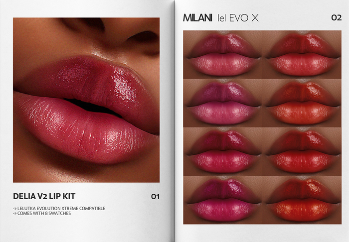 MILANI - "DELIA V2" LIP KIT / FATPACK