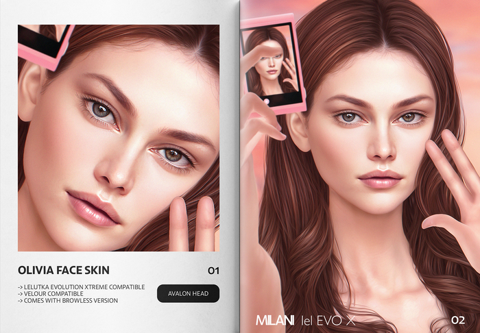 MILANI - "OLIVIA" FACE SKIN / ROSEKISS