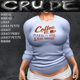 Coffee Makes Me Feel Less Murdery Women's T-Shirt (WCL)  <Wear Me>