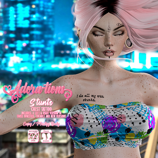 Adora-tions - Stunts Chest Tattoo