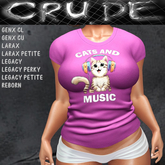 Cats and Music Women's T-Shirt (WTL)  <Wear Me>