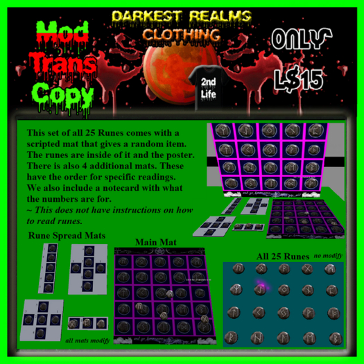 DRC - Marble Norse Runes with Mats & Chests (Scripted) v1 
