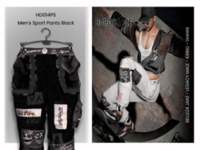 :: HARDCORE :: (HD014PS) Men's Sport Pants - Black