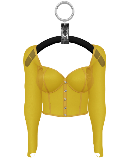 Emi Sheer Longsleeve — Butter