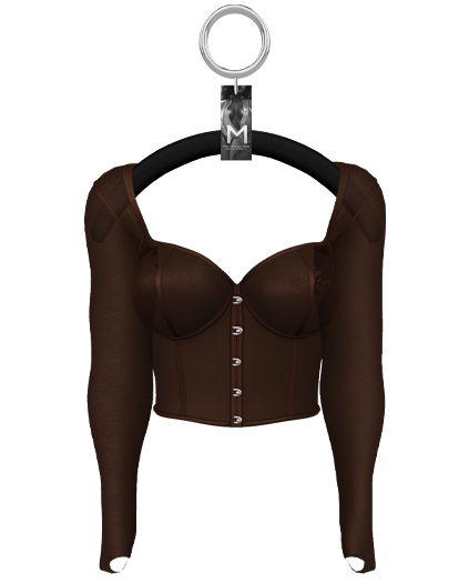 Emi Sheer Longsleeve — Cocoa