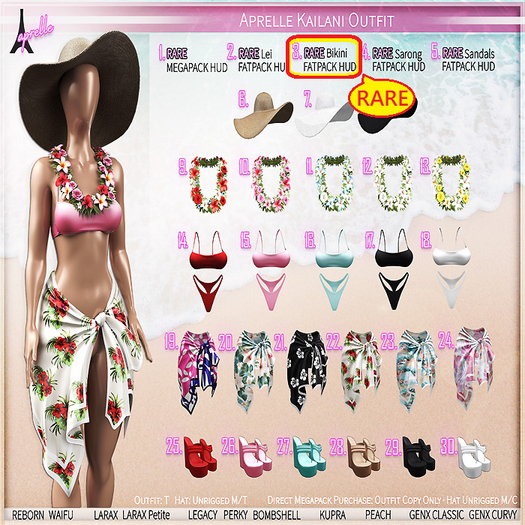 3. Aprelle Kailani Bikini Fatpack Hud RARE