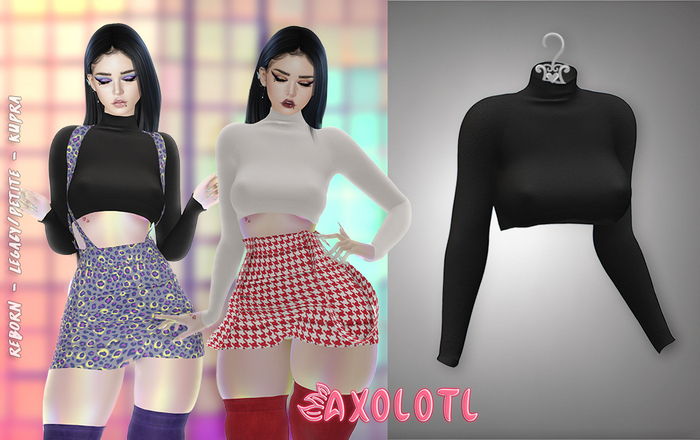Edna Top by Axolotl - Black 