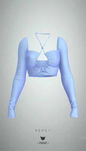-Pixicat- Cairo Top (LightBlue)