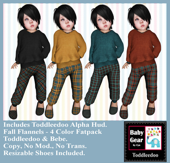 Toddleedoo Fall Flannels 4 Color Fatpack (Boxed)
