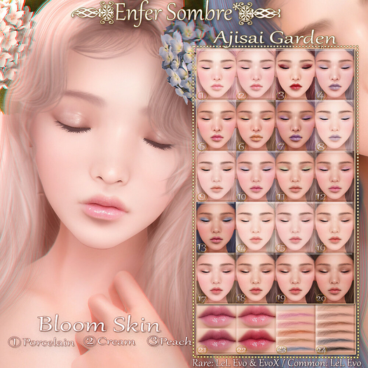 (Enfer Sombre*) LeLutka Evo Skin - Peach - Hydrangea {4}