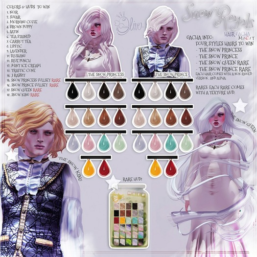 .Olive. the Snow Prince Hair - Tea Stained