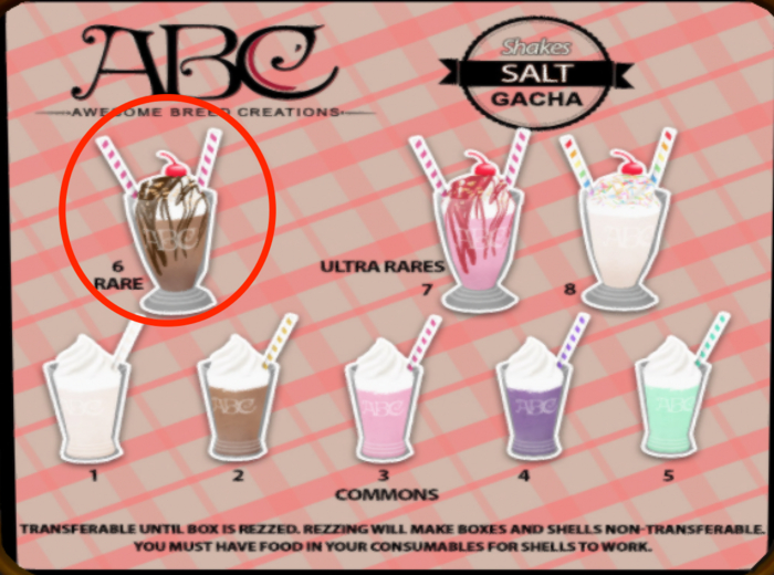 06ABC - Shake (6) Chocolate Sundae (Boxed) RARE