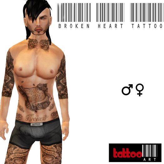 *TATTOO ART* Broken Heart Tattoo
