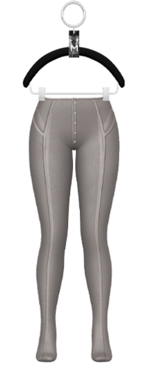 Emi Sheer Pants — Gray