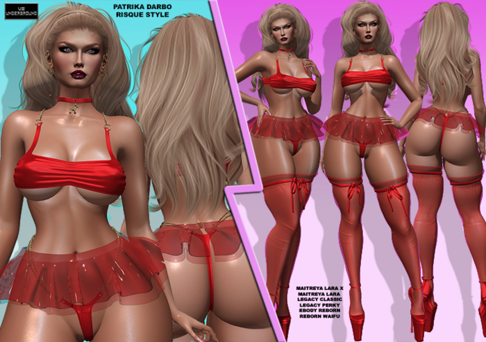 **PATRIKA DARBO RED RISQUE STYLE COMPLETE OUTFIT**