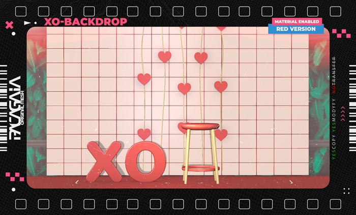 Oinc - XO-Backdrop {RED} -ADD-
