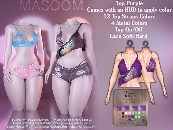 [[ Masoom ]] Trailblazer Top - Purple