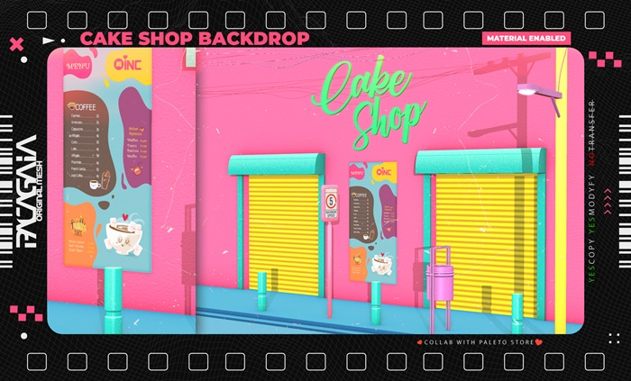 Oinc - Cake Shop BACKDROP // ADD