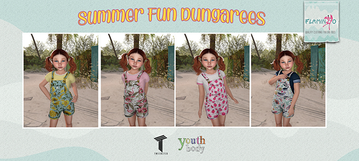 F} Tweenster Strawberry Dungarees