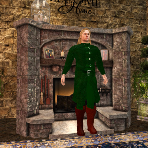 Men's Green Fantasy Character Outfit