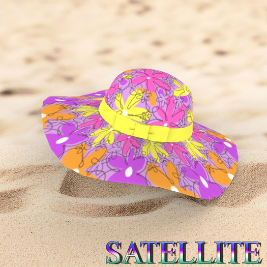 Flowers Beachwear Hat