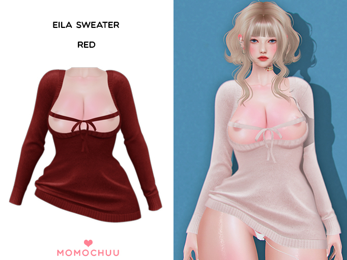 :: MOMOCHUU :: Eila Sweater [Red]