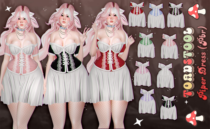 Toadstool . Piper Dress ( PBR - Ebody )